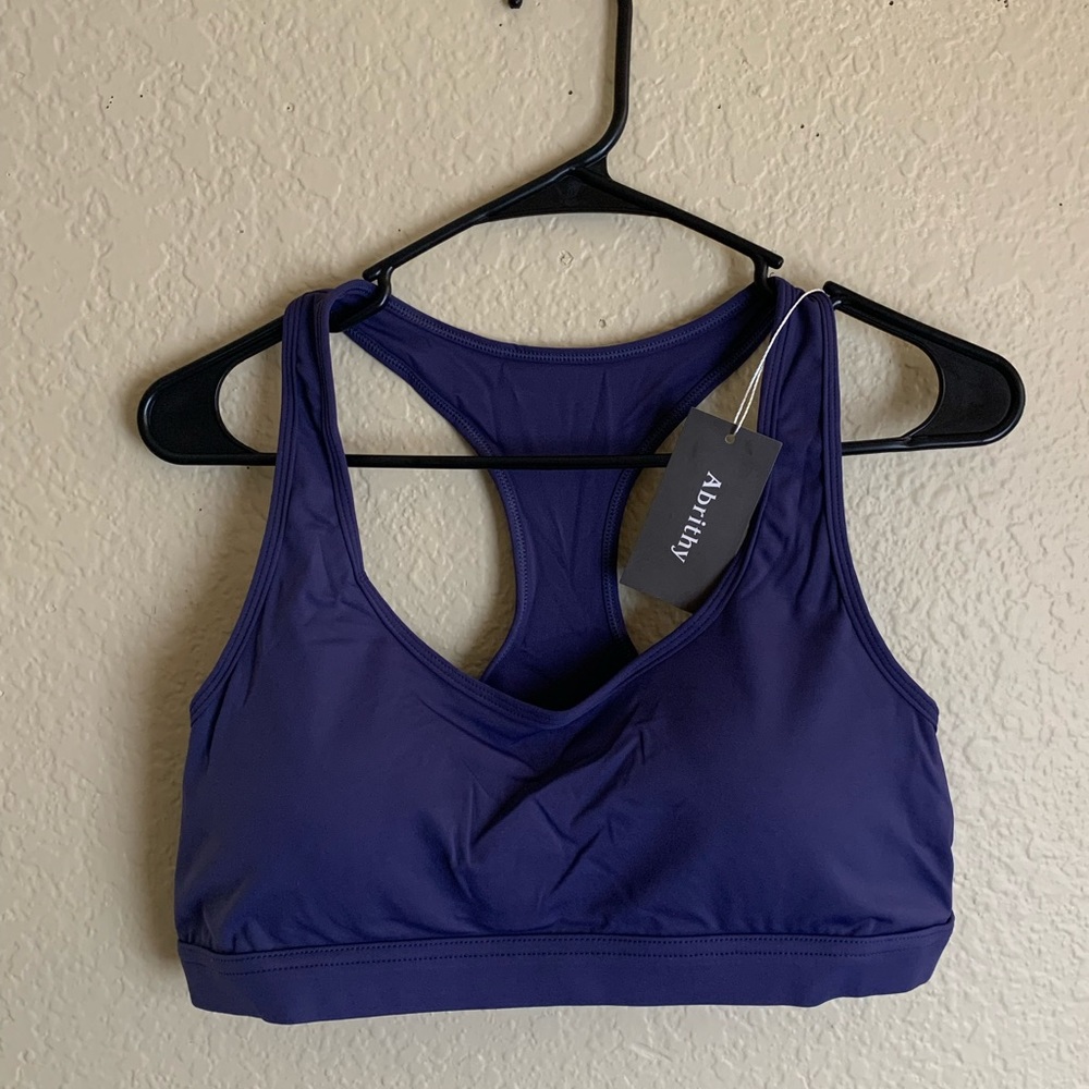 Womens Racerback Sports Bra, Purple XXL